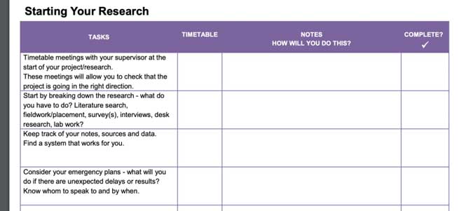 dissertation timeline 3 month version 3