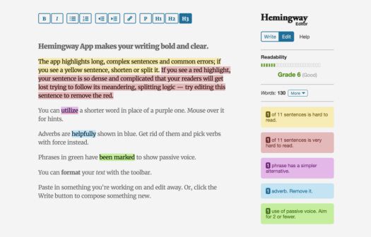 Hemingway Editor