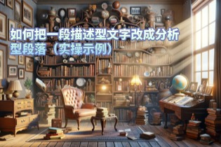 ​如何把一段描述型文字改成分析型段落（实操示例）