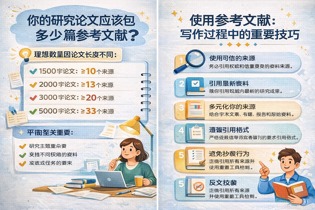 你的研究论文应该包含多少篇参考文献？